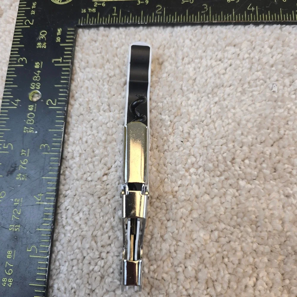 Olin Wine‎ Opener White Waiter's Corkscrew Double-Hinged Foil Cutter Multi-Tool